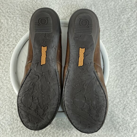 Born Charlotte Dark Brown Leather Slip On Flats Women's US Size 7 With Box - Picture 6 of 11